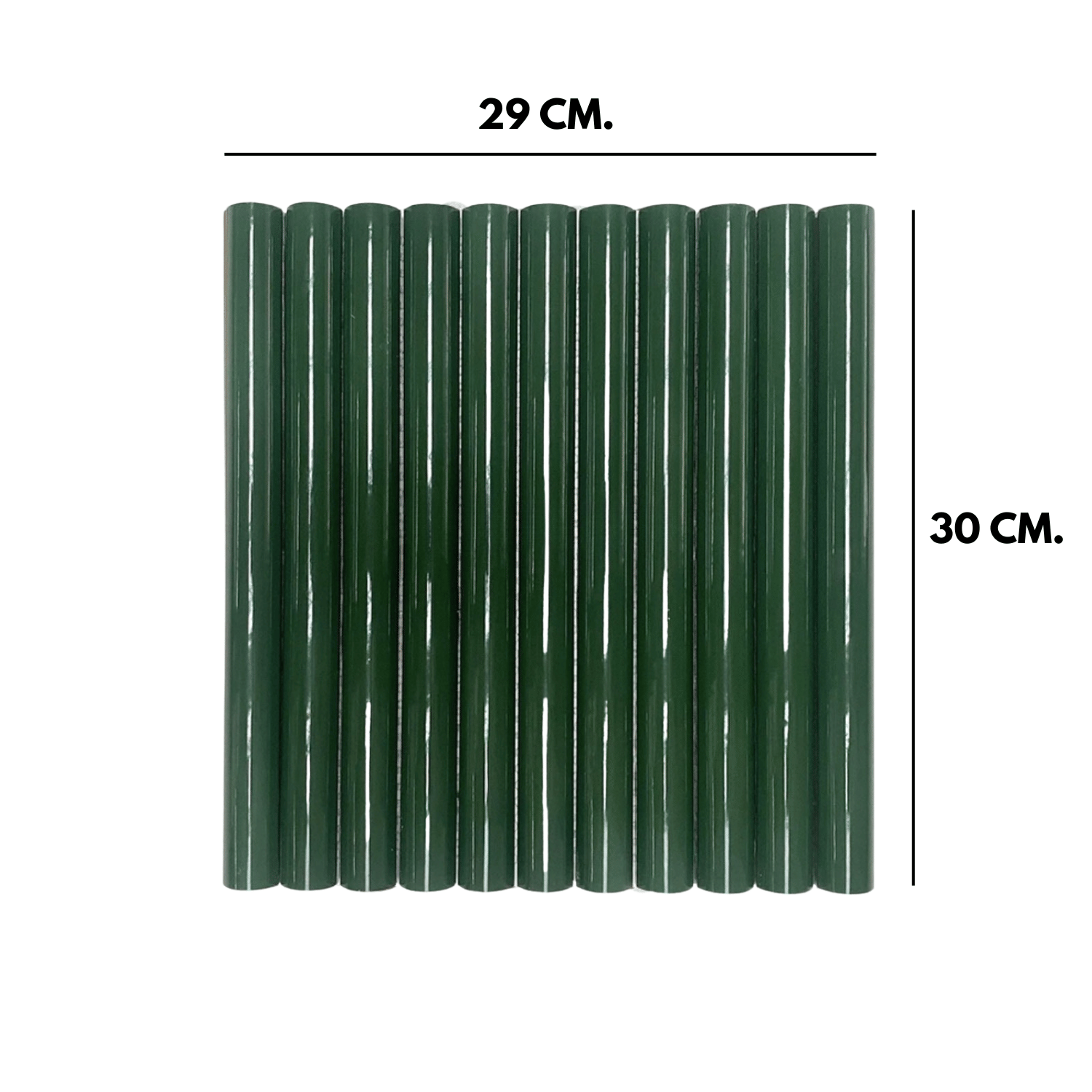 โมเสค TIMELESS TILES รุ่น LONN 29X30 ซม. สีเขียวเข้ม DARK GREEN โมเสคแท่งทรงโค้งครึ่งวงกลม_1