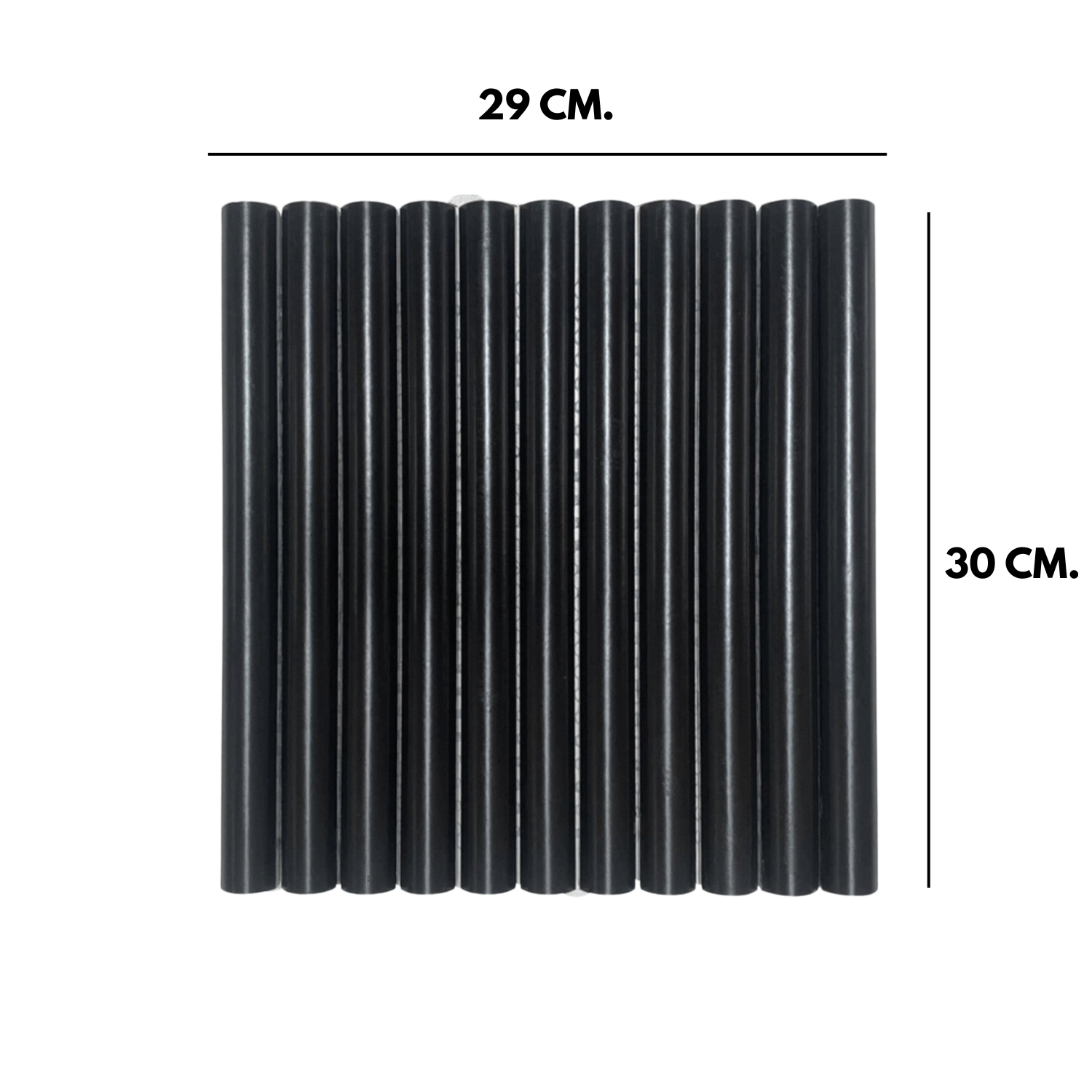 โมเสค TIMELESS TILES รุ่น LONN 29X30 ซม. สีดำ BLACK โมเสคแท่งทรงโค้งครึ่งวงกลม_1