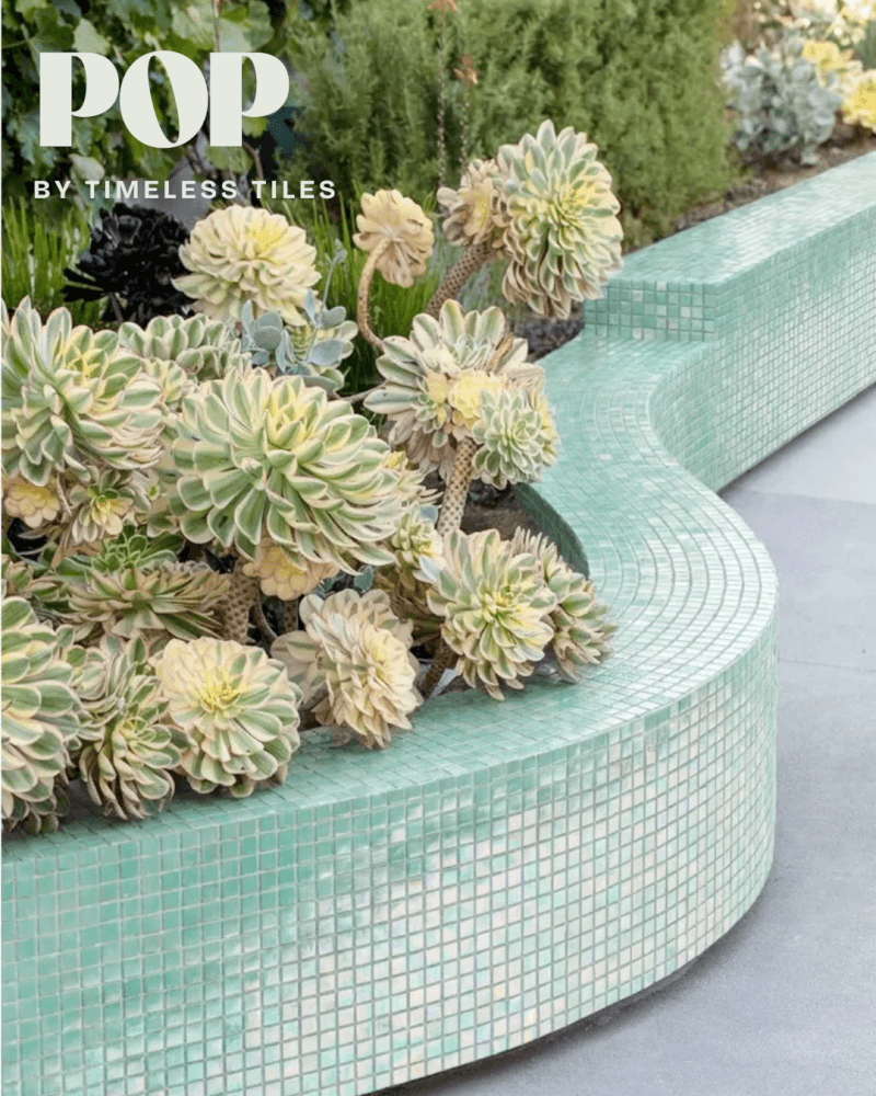 โมเสค TIMELESS TILES รุ่น POP HOLOGRAM 32.7 X 32.7 ซม. สีเขียว MINT GREEN ผิวเงา_4