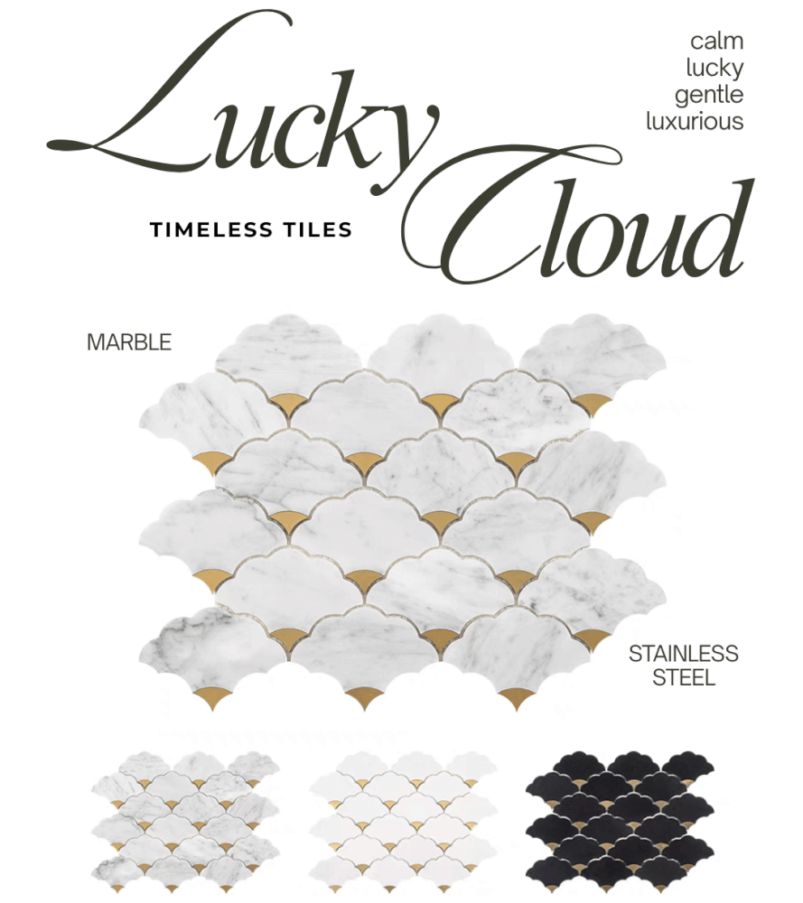 โมเสคหินอ่อน TIMELESS TILES รุ่น LUCKY CLOUD 23.7X29.8 ซม. สี CARRARA WHITE_6