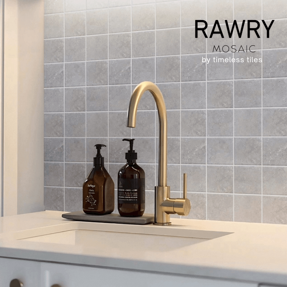 โมเสคเซรามิค TIMELESS TILES รุ่น RAWRY 30X30 ซม. สีเทา COOL GRAY สไตล์ลอฟต์_4