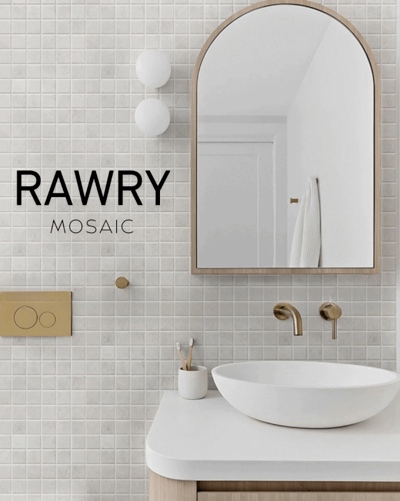 โมเสคเซรามิค TIMELESS TILES รุ่น RAWRY 30X30 ซม. สีเทาอ่อน CLASSIC GRAY สไตล์ลอฟต์_5