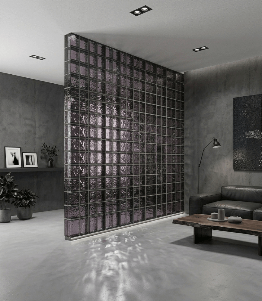 บล็อกแก้ว TIMELESS TILES รุ่น ICE 20X10X5 ซม. สีดำใส TRANSPARENT BLACK