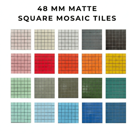 โมเสค TIMELESS TILES รุ่น CLASSIC SQUARE 48 ขนาด 30X30 ซม. สีน้ำเงิน ผิวเงา GLOSS MIDNIGHT BLUE โมเสคเซรามิกทรงสี่เหลี่ยมจัตุรัส_3