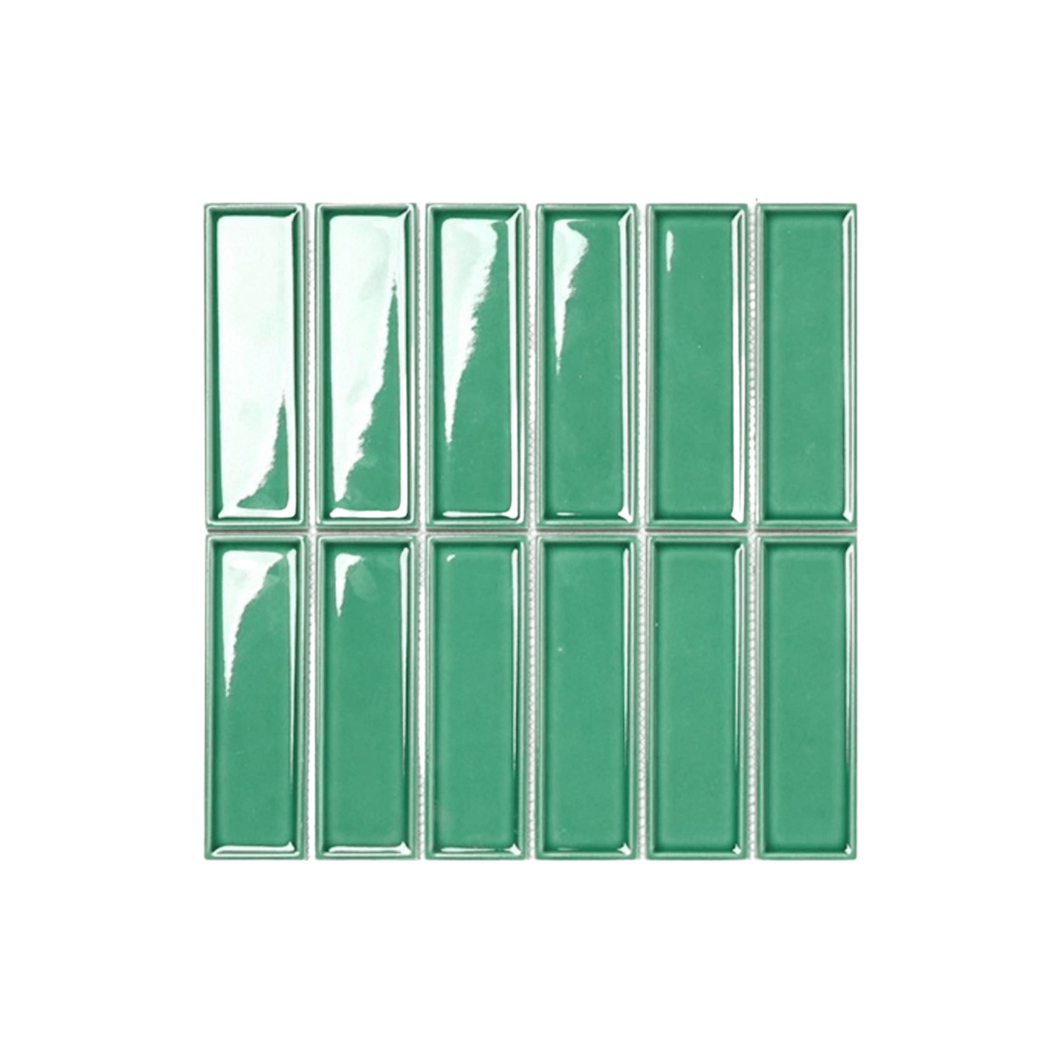 โมเสค TIMELESS TILES รุ่น BAR 29.3X28.5 ซม. สีเขียวอ่อน LIGHT GREEN ผิวเงา_0
