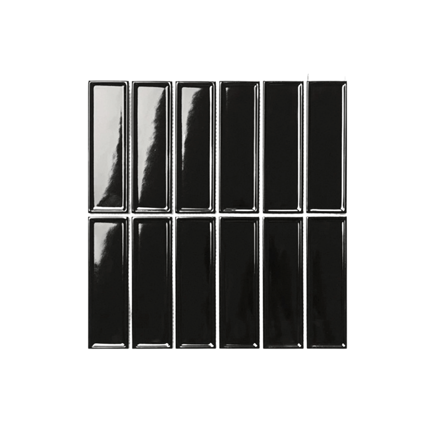 โมเสค TIMELESS TILES รุ่น BAR 29.3X28.5 ซม. สีดำ BLACK ผิวเงา_0