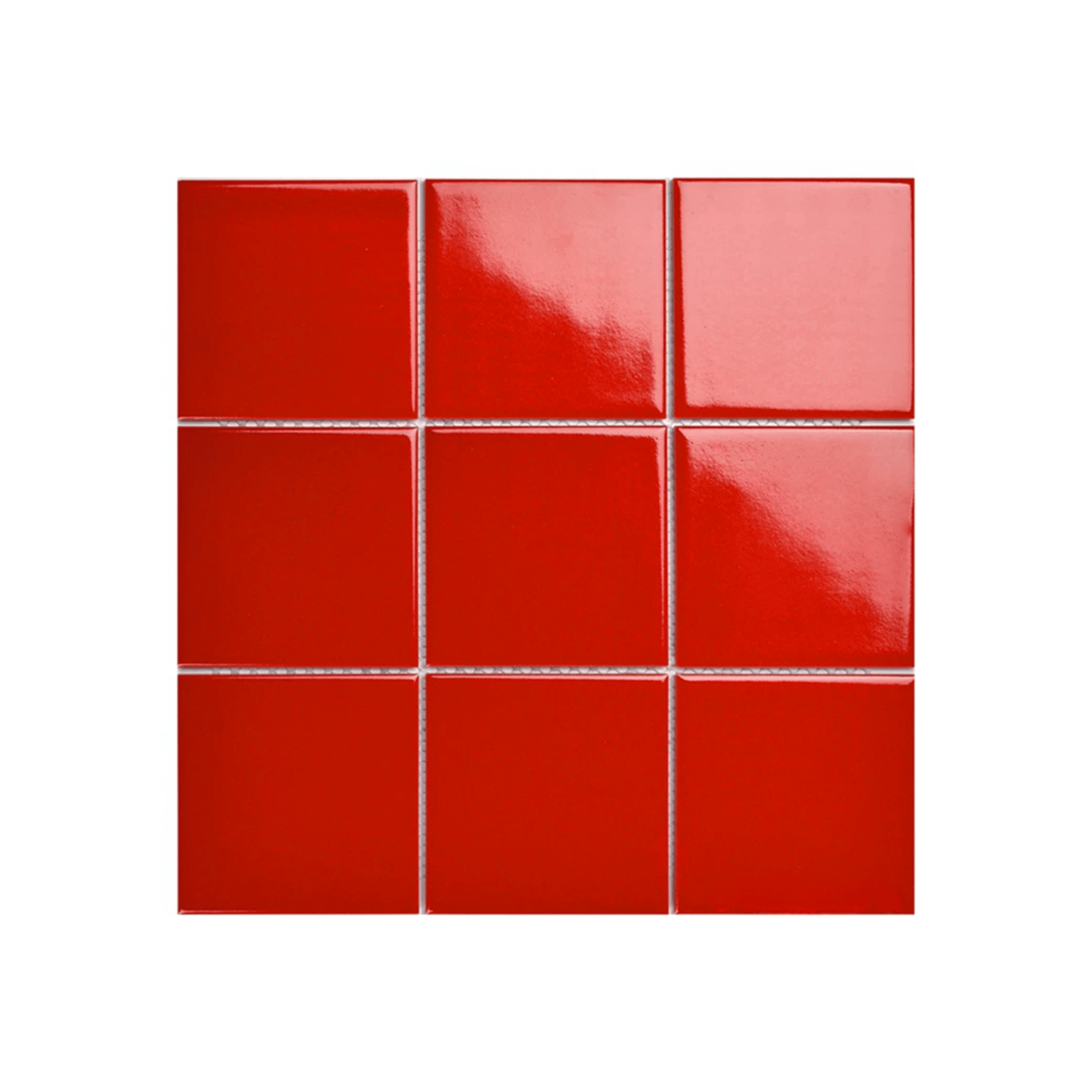 โมเสค TIMELESS TILES รุ่น 3X3 SQUARE MOSAIC TILES ขนาด 30X30 ซม. สีแดง ผิวเงา GLOSS RED_0