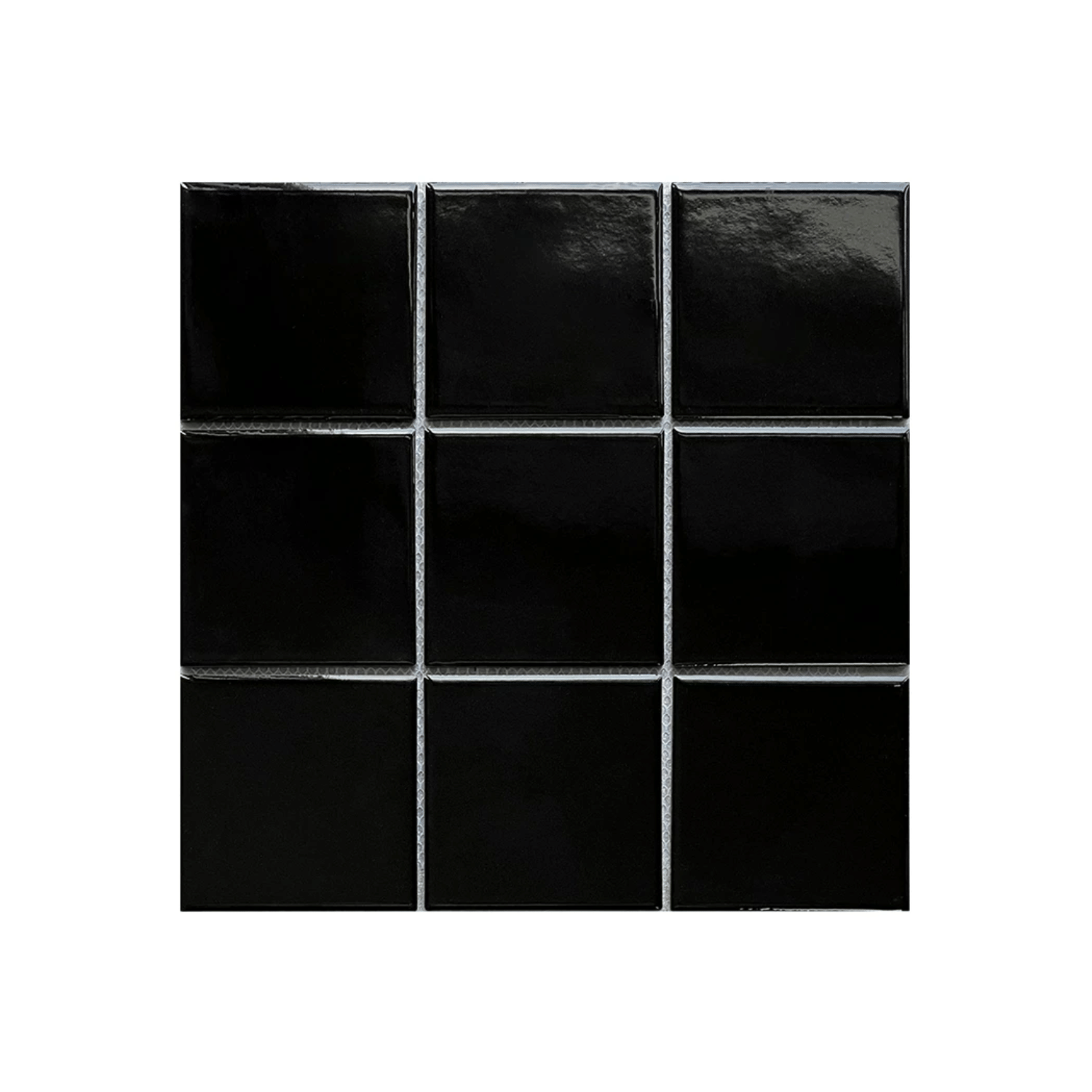 โมเสค TIMELESS TILES รุ่น 3X3 SQUARE MOSAIC TILES ขนาด 30X30 ซม. สีดำ ผิวเงา_0