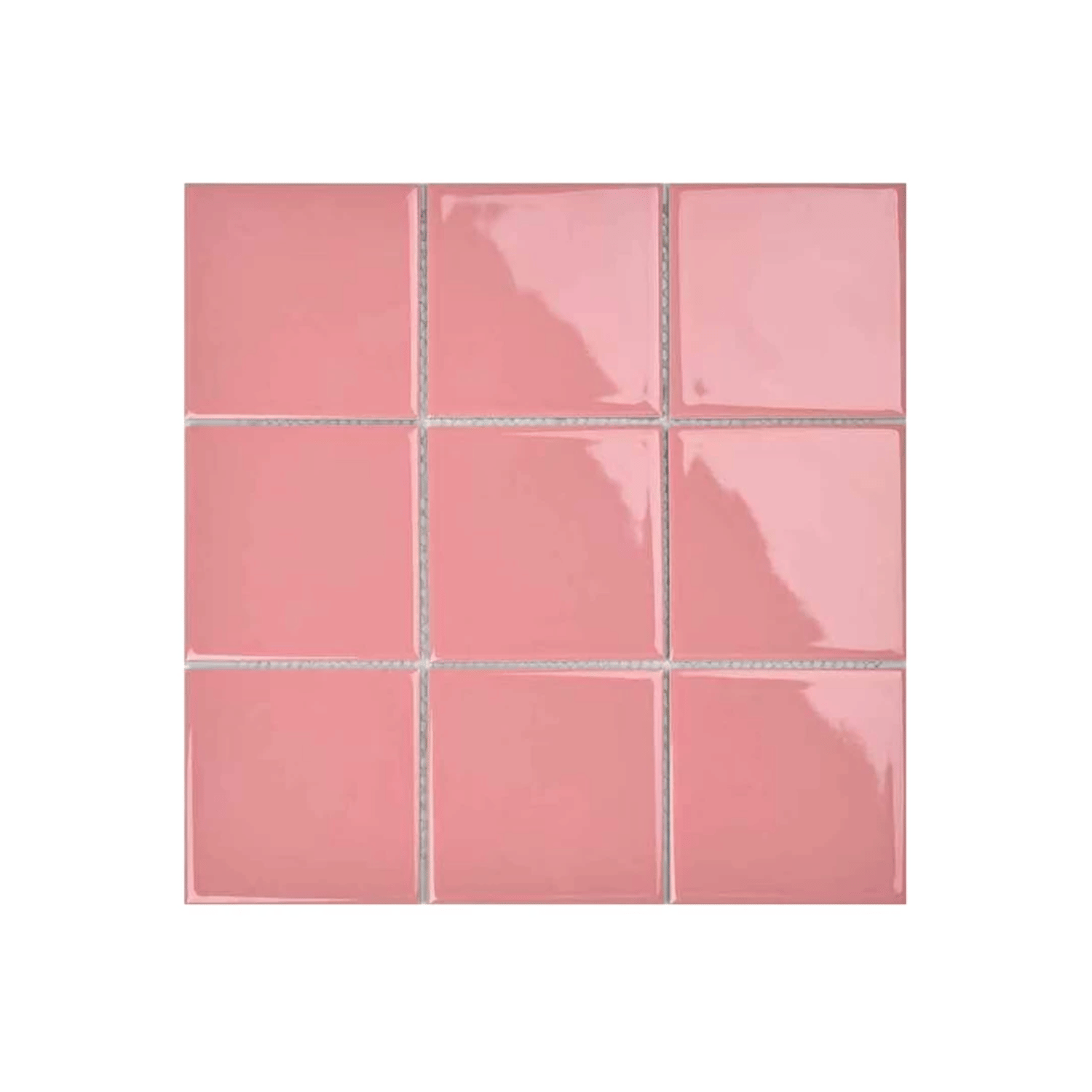 โมเสค TIMELESS TILES รุ่น 3X3 SQUARE MOSAIC TILES ขนาด 30X30 ซม. สีชมพูพาสเทล ผิวเงา_0