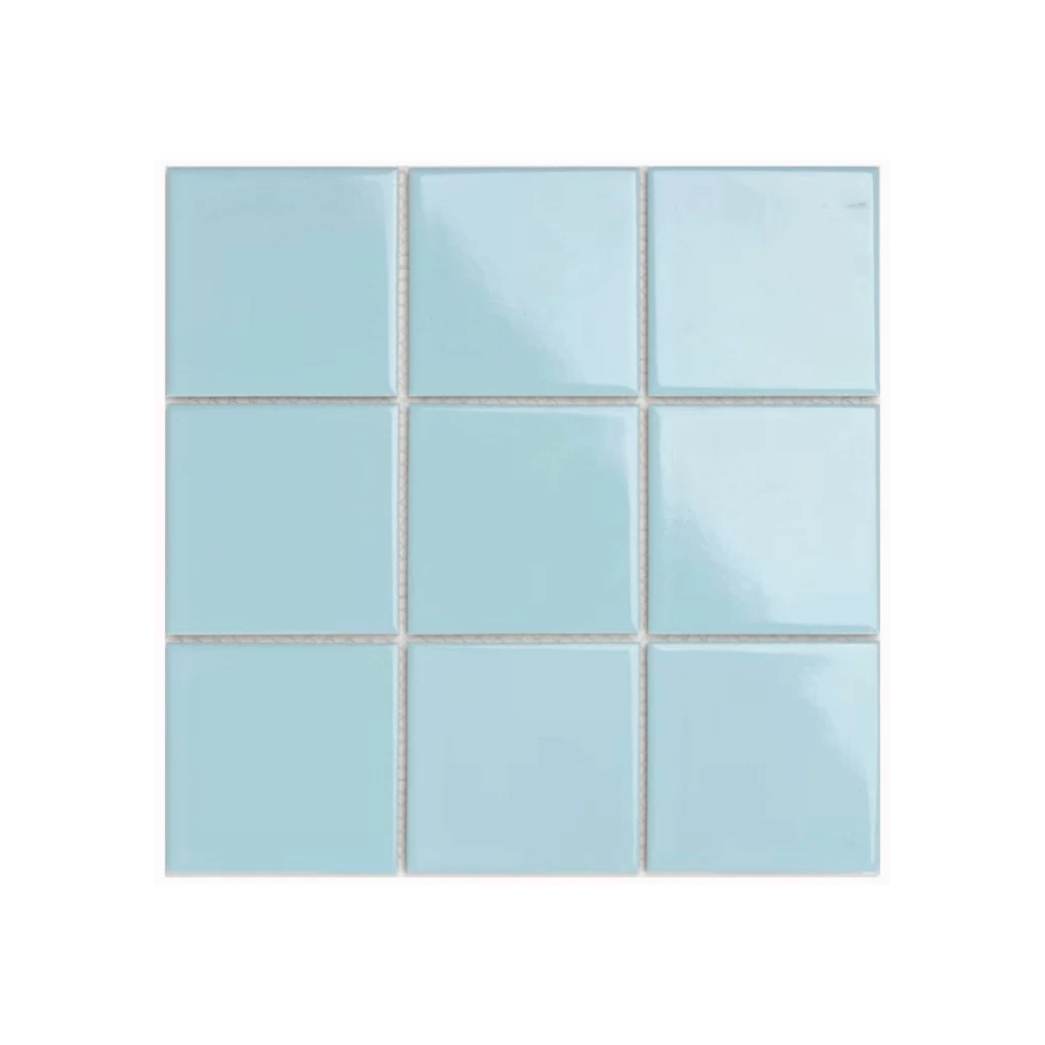 โมเสค TIMELESS TILES รุ่น 3X3 SQUARE MOSAIC TILES ขนาด 30X30 ซม. สีสกายบูล ผิวเงา_0