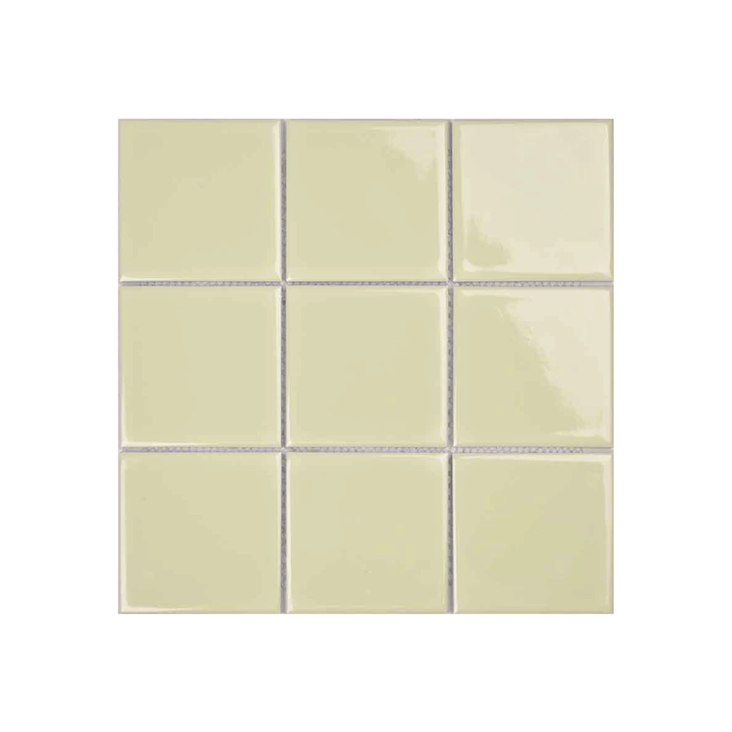 โมเสค TIMELESS TILES รุ่น 3X3 SQUARE MOSAIC TILES ขนาด 30X30 ซม. สีเบจ ผิวเงา_0