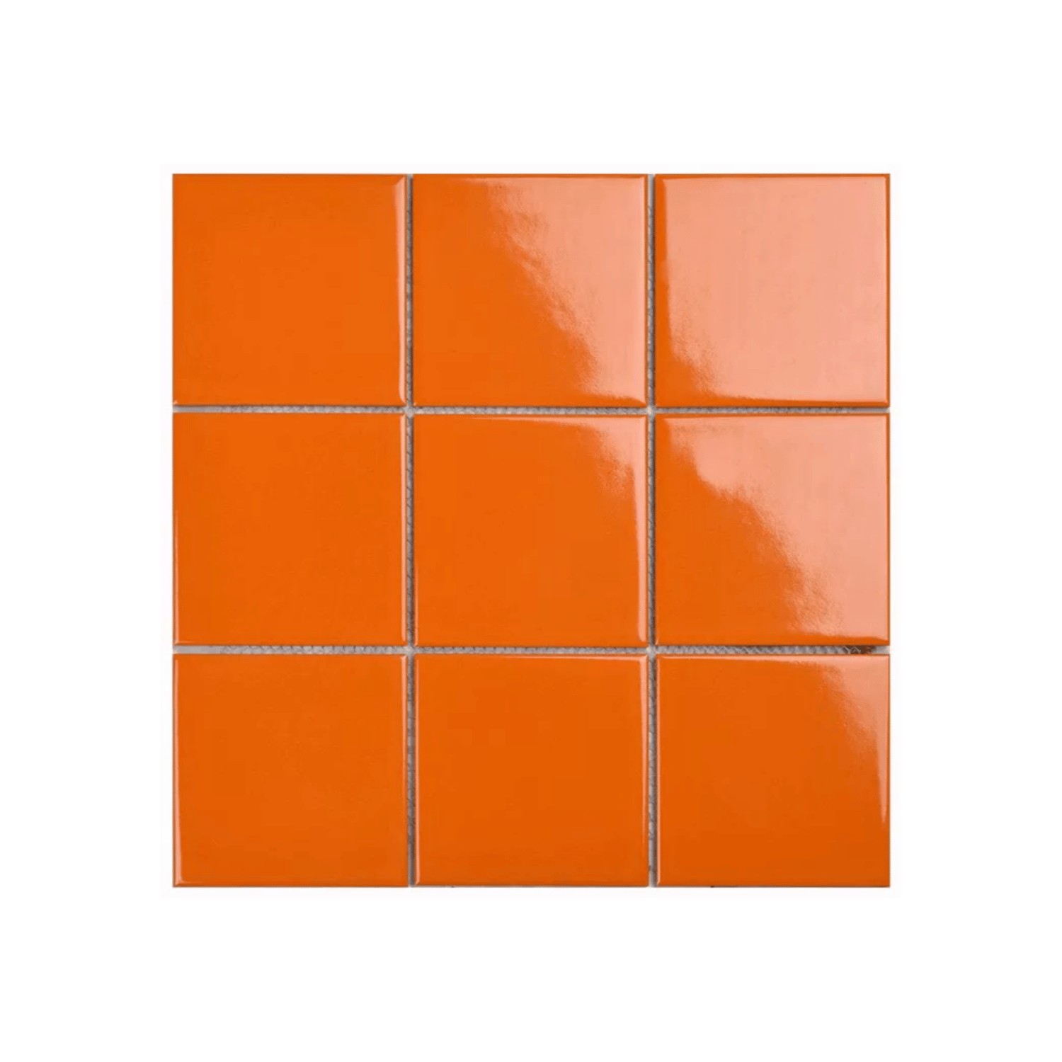 โมเสค TIMELESS TILES รุ่น 3X3 SQUARE MOSAIC TILES ขนาด 30X30 ซม. สีส้ม ผิวเงา_0