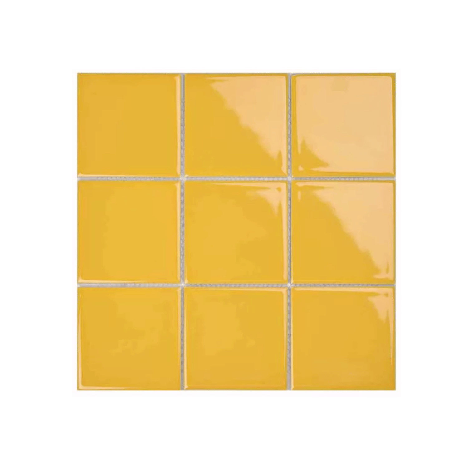 โมเสค TIMELESS TILES รุ่น 3X3 SQUARE MOSAIC TILES ขนาด 30X30 ซม. สีเหลือง ผิวเงา_0