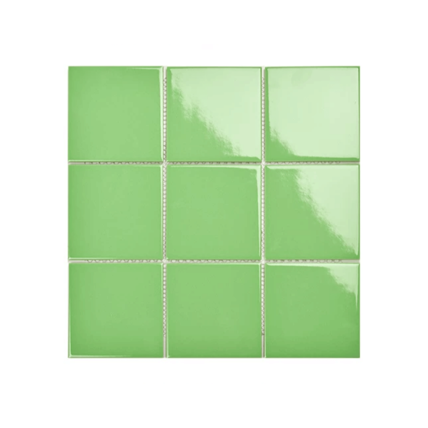 โมเสค TIMELESS TILES รุ่น 3X3 SQUARE MOSAIC TILES ขนาด 30X30 ซม. สีเขียวอ่อน ผิวเงา_0