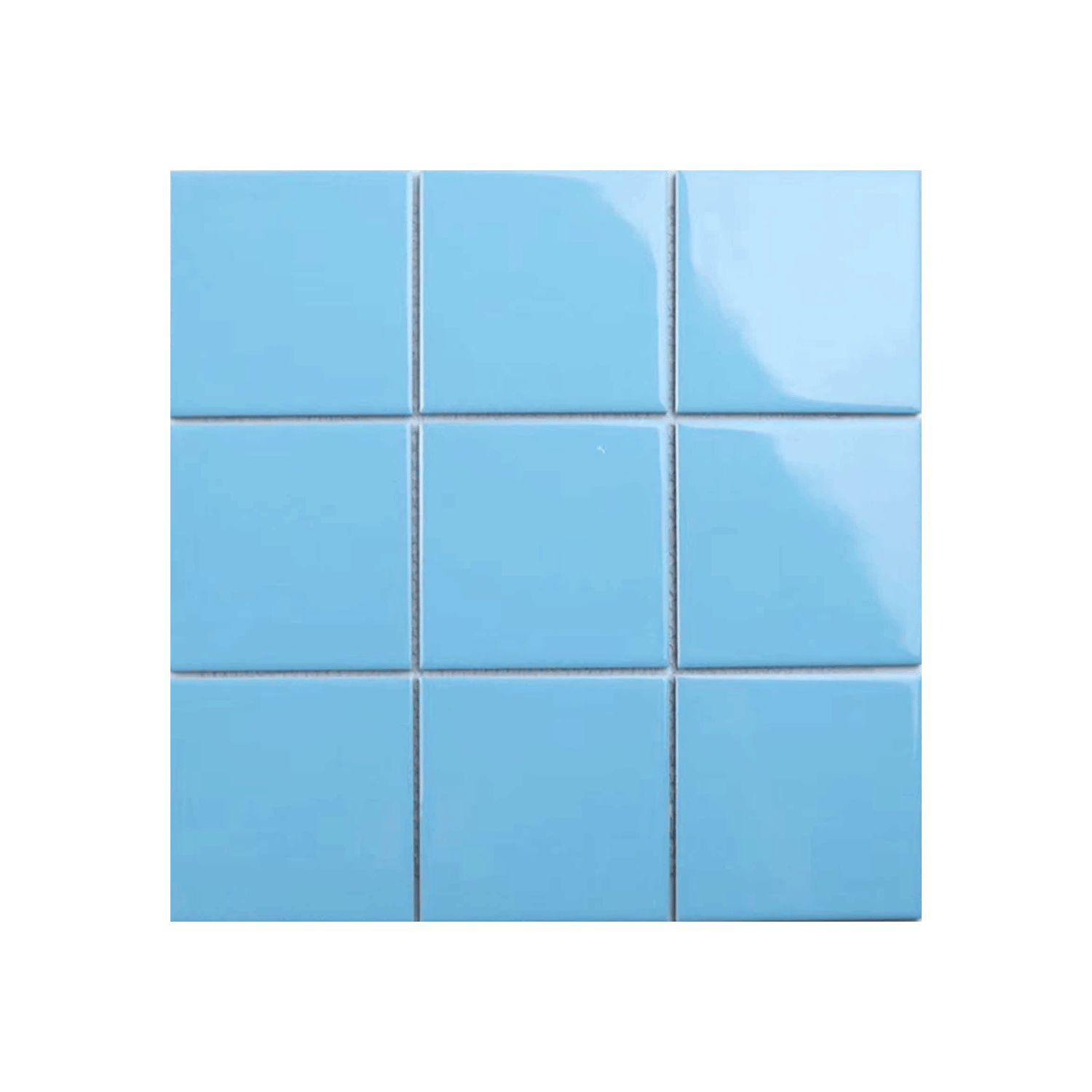 โมเสค TIMELESS TILES รุ่น 3X3 SQUARE MOSAIC TILES ขนาด 30X30 ซม. สีฟ้าพาสเทล ผิวเงา_0