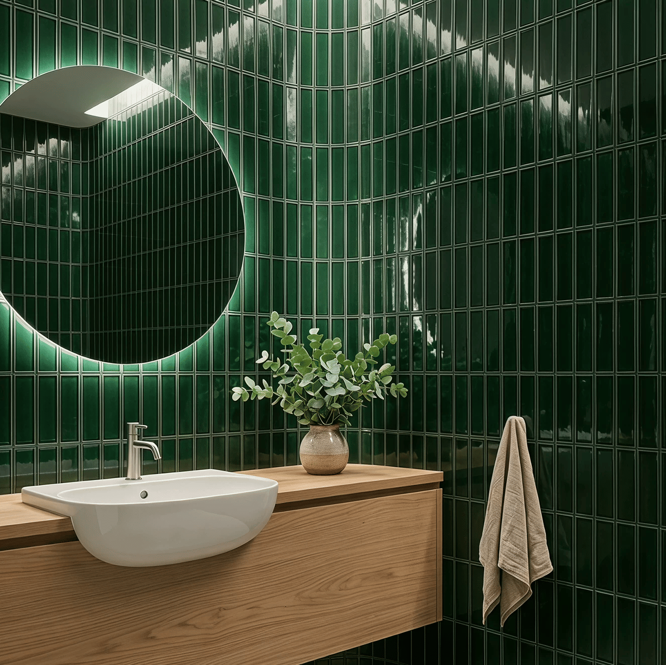 โมเสค TIMELESS TILES รุ่น BAR 29.3X28.5 ซม. สีเขียวอ่อน LIGHT GREEN ผิวเงา_4