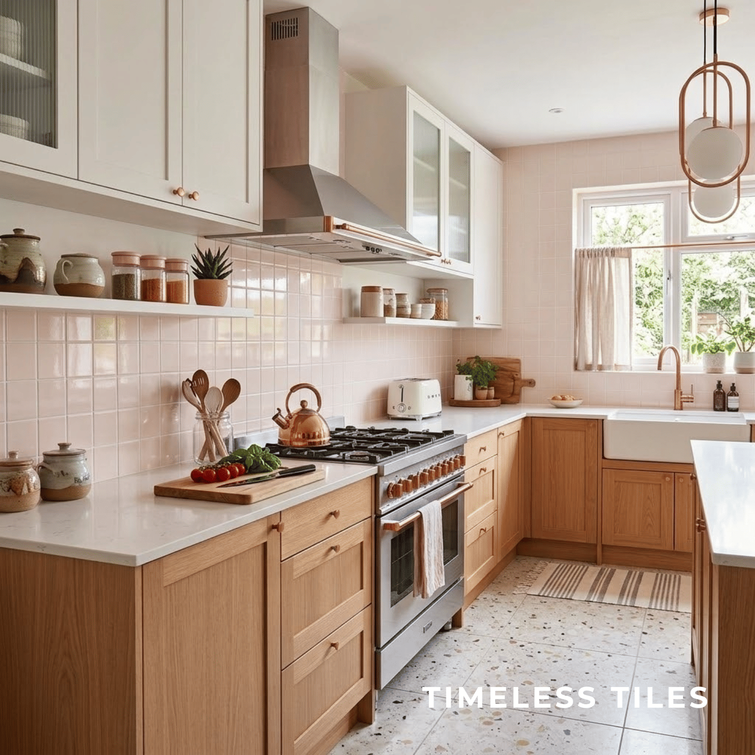 โมเสค TIMELESS TILES รุ่น 3X3 SQUARE MOSAIC TILES ขนาด 30X30 ซม. สีชมพูอ่อน ผิวเงา_4