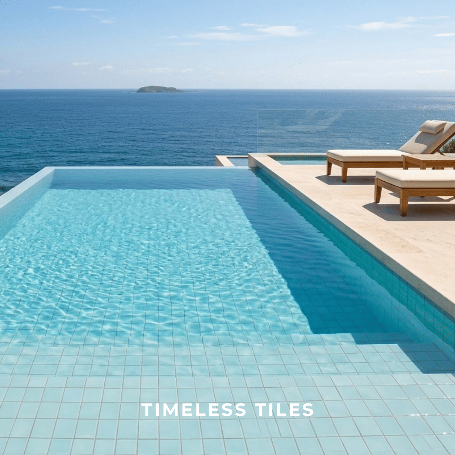 โมเสค TIMELESS TILES รุ่น 3X3 SQUARE MOSAIC TILES ขนาด 30X30 ซม. สีสกายบูล ผิวเงา_4