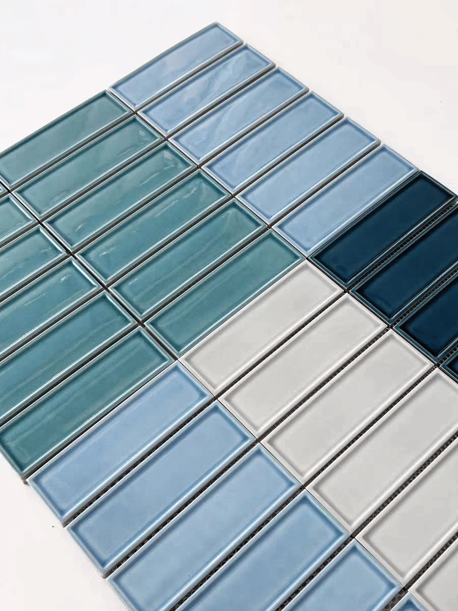 โมเสค TIMELESS TILES รุ่น BAR 29.3X28.5 ซม. สีฟ้า LIGHT BLUE ผิวเงา_6