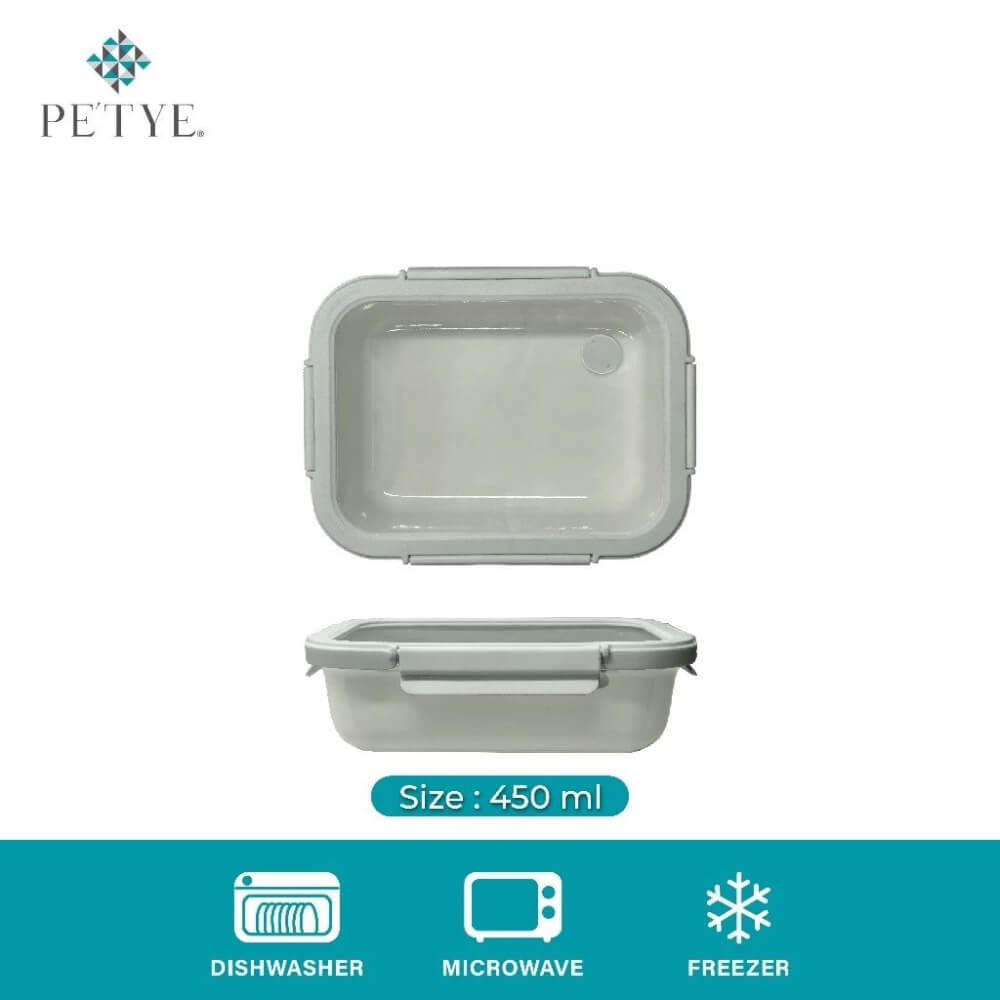 กล่องอาหาร เซรามิก PETYE รุ่น RC100 0.45 ลิตร สีเขียว_1