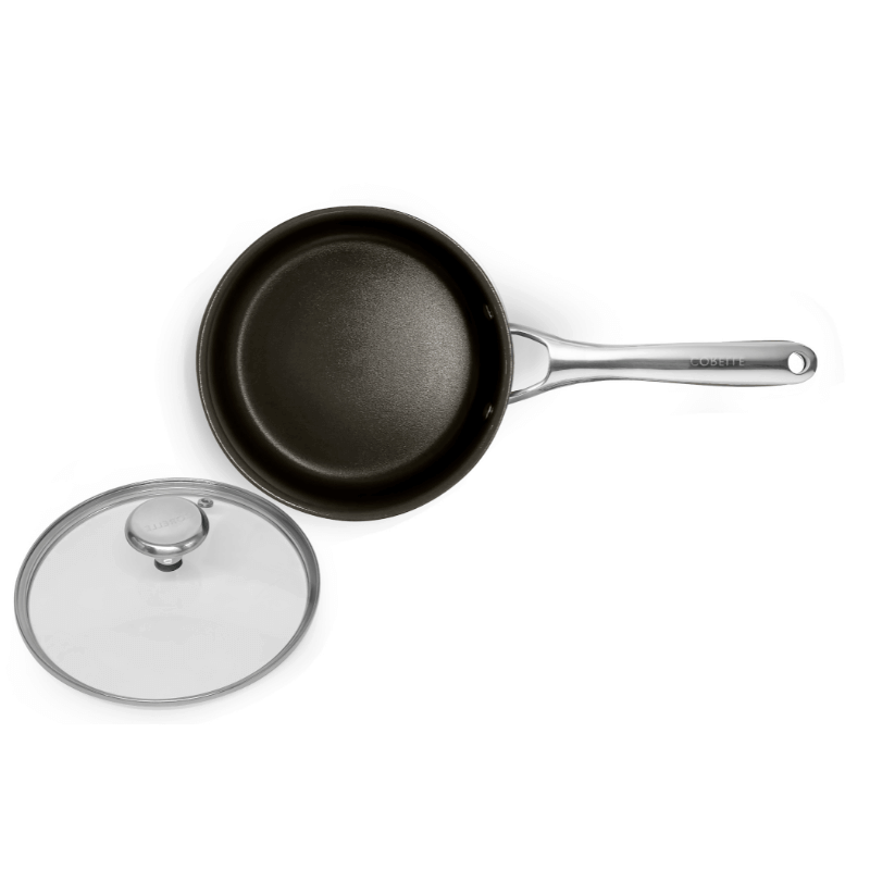 หม้อด้ามพร้อมฝา 18 ซม. NON-STICK ไร้การเคลือบ CORELLE DURANANO สีเงิน_2