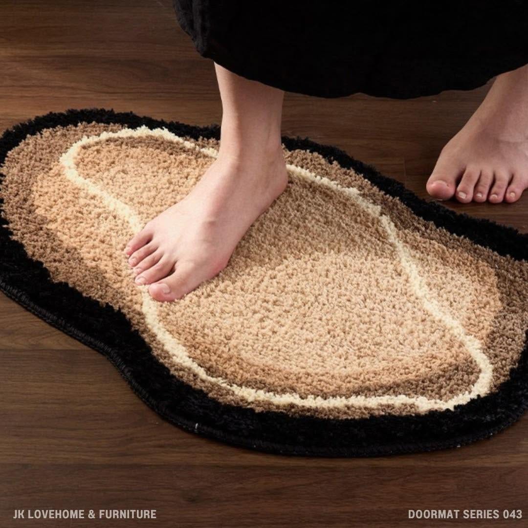 พรมเช็ดเท้า JKLOVEHOME DOORMAT SERIES 043 60X90 ซม. สีน้ำตาล_2