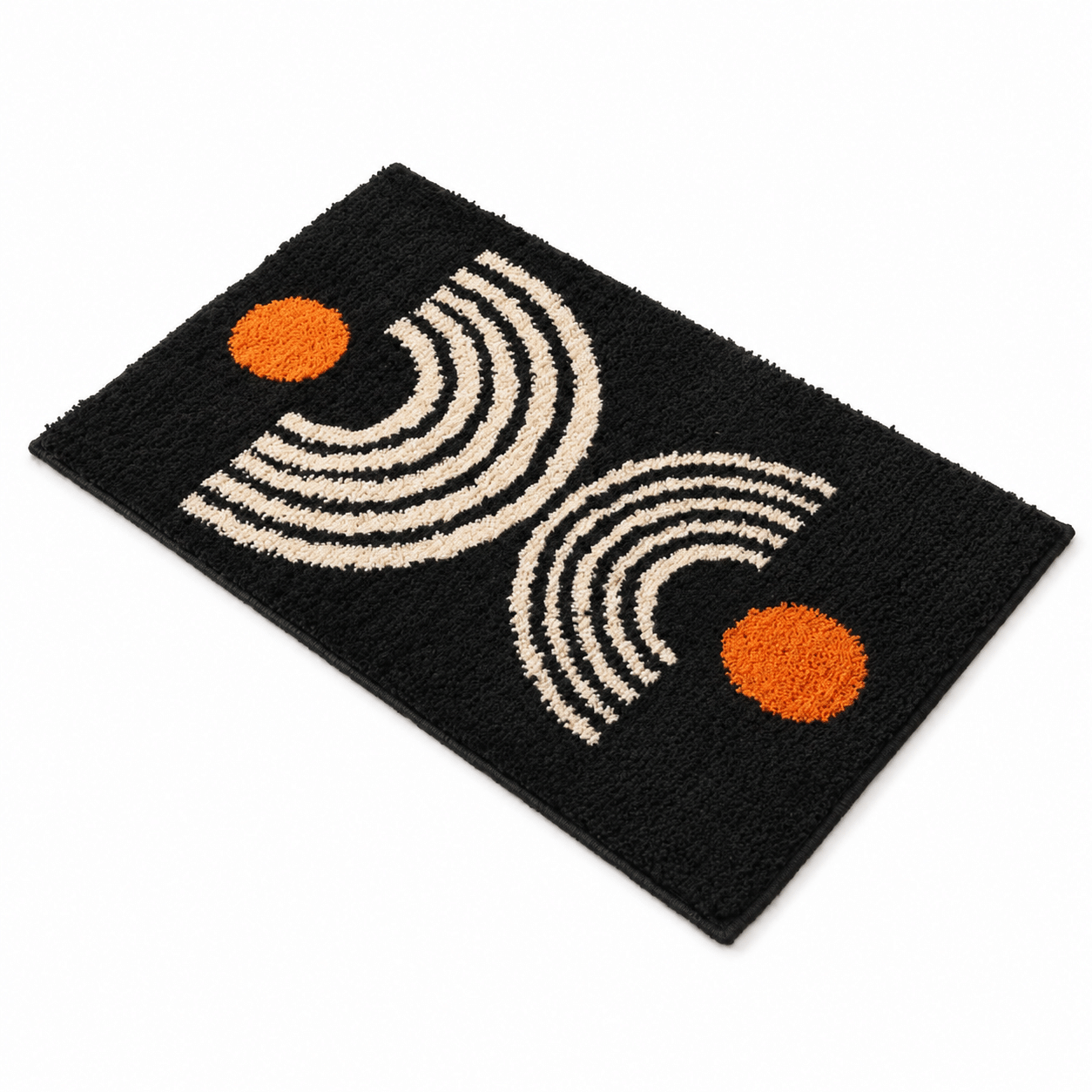 พรมเช็ดเท้า JKLOVEHOME DOORMAT SERIES 044 40X60 ซม. สีดำ_0
