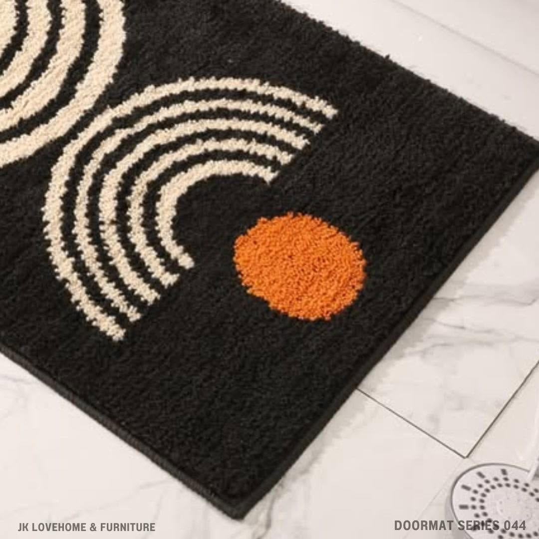 พรมเช็ดเท้า JKLOVEHOME DOORMAT SERIES 044 40X60 ซม. สีดำ_1