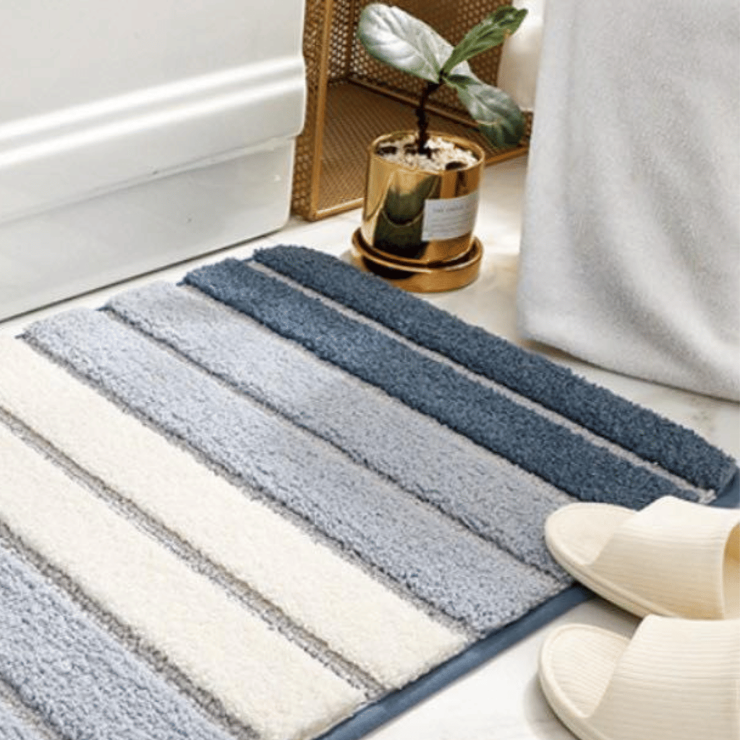 พรมเช็ดเท้า JKLOVEHOME DOORMAT SERIES 003 40X60 ซม. สีฟ้า_1