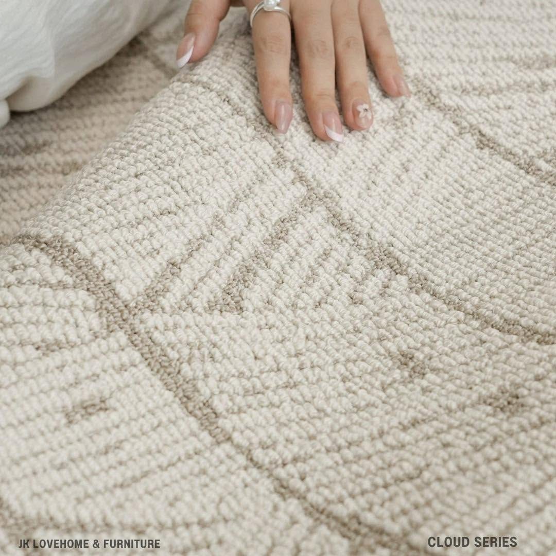 พรมปูพื้น JKLOVEHOME CLOUD SERIES 240X340 ซม. สีครีม_2