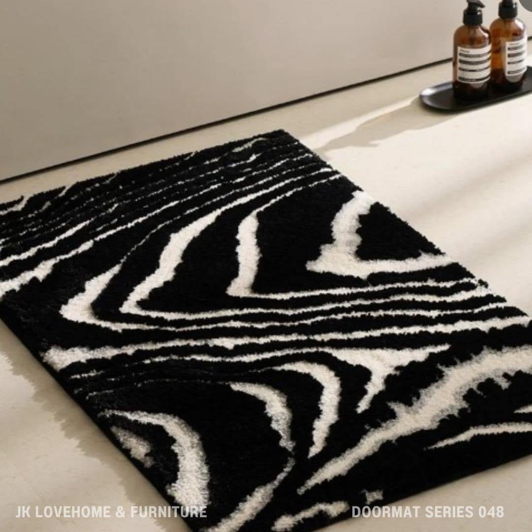 พรมเช็ดเท้า JKLOVEHOME DOORMAT SERIES 048 40X60 ซม. สีดำ_2