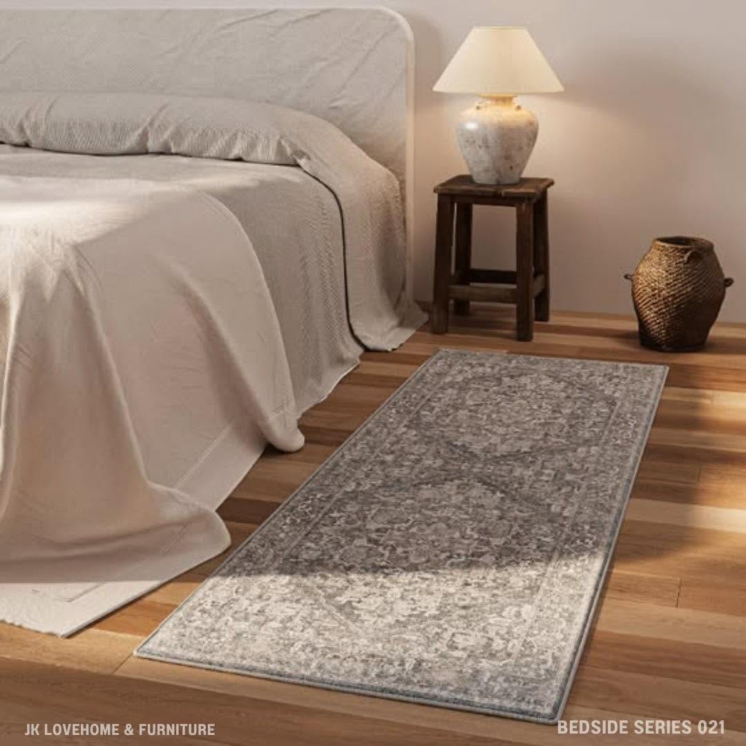 พรมข้างเตียง JKLOVEHOME BEDSIDE SERIES 021 40X120 ซม. สีเขียว_2