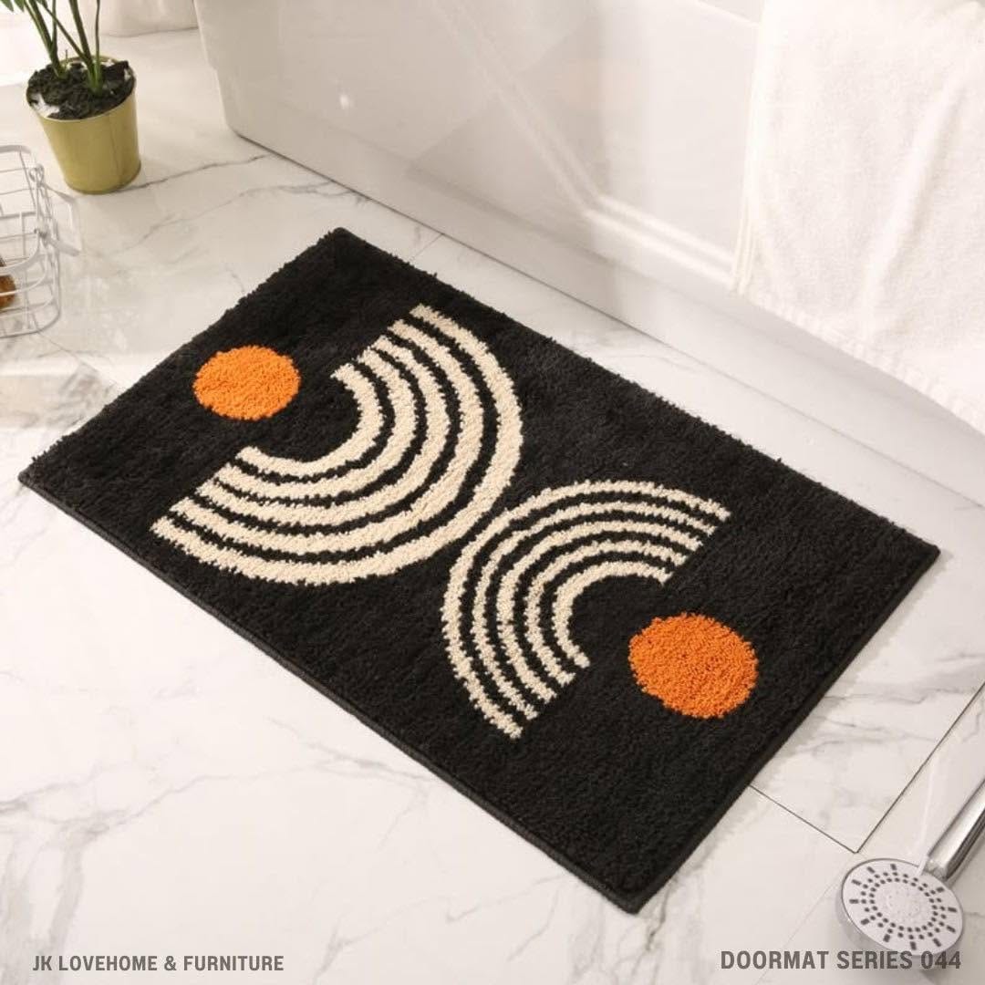 พรมเช็ดเท้า JKLOVEHOME DOORMAT SERIES 044 40X60 ซม. สีดำ_3