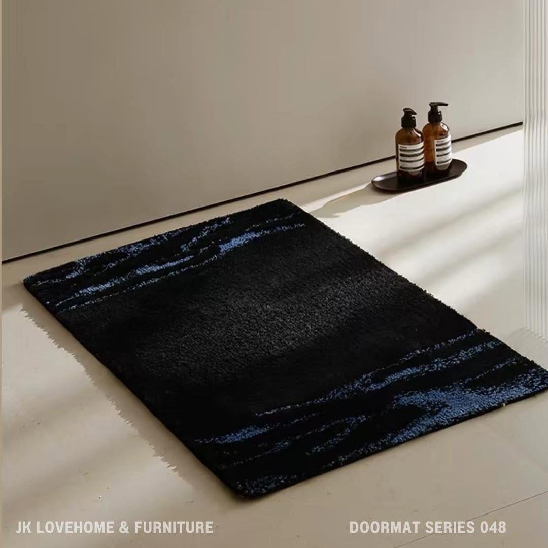 พรมเช็ดเท้า JKLOVEHOME DOORMAT SERIES 048 50X80 ซม. สีดำ_3