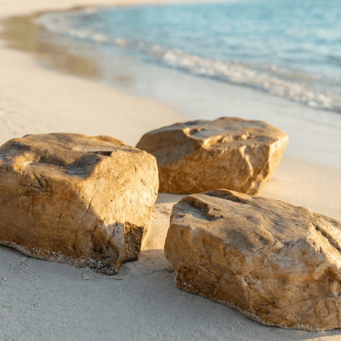 ก้อนหินเทียมไฟเบอร์กลาส OCEANROCK DECOR รุ่น OCR05 สําหรับงานตกแต่งสวน สีน้ำตาล_3