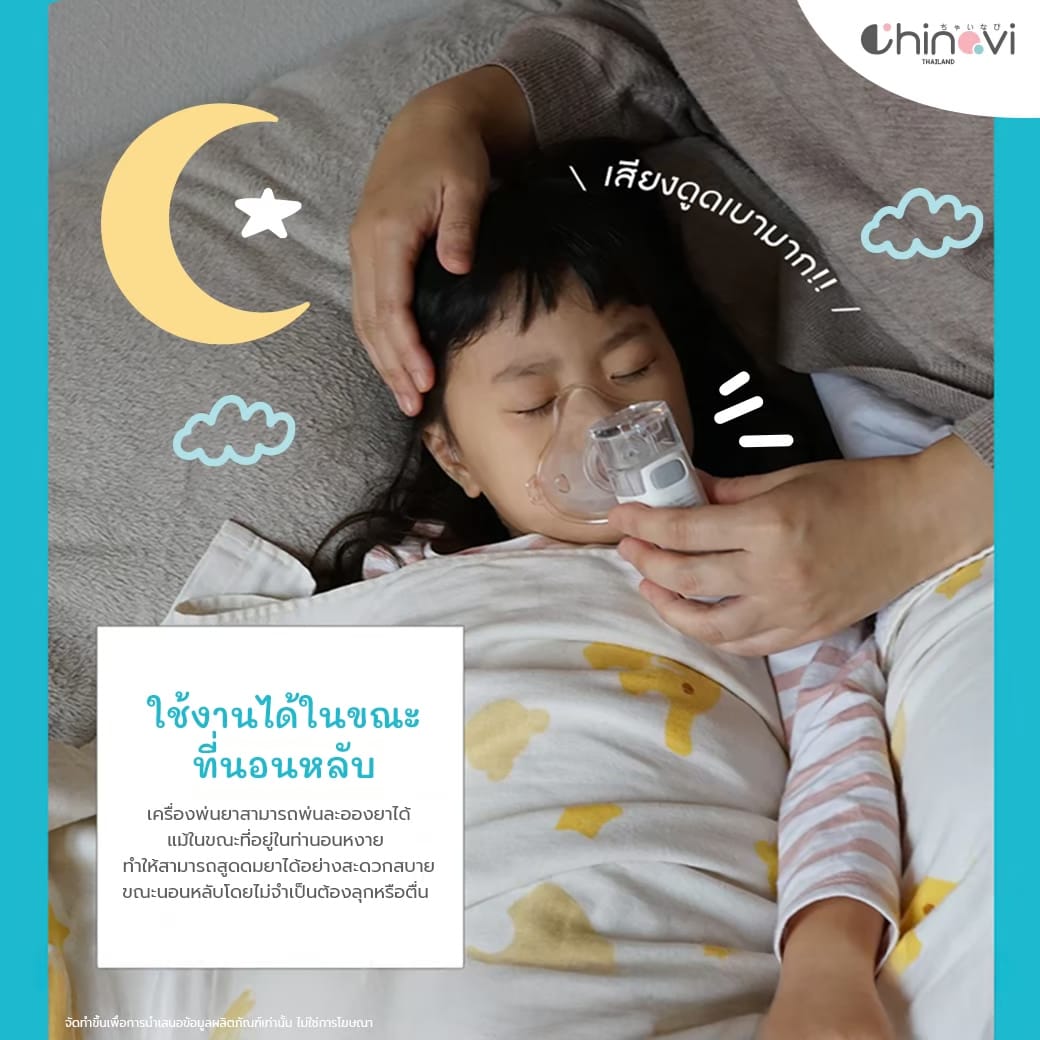 เครื่องพ่นยา แบบพกพา CHINAVI MESH NEBULIZER M11_4