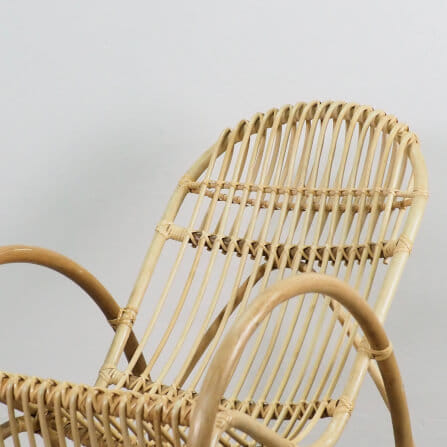 เก้าอี้โยก หวายแท้ PISAMAI รุ่น YOKYEK CHAIR ทรงมินิมอล ขนาด 85*120*85 ซม. สีธรรมชาติ_2