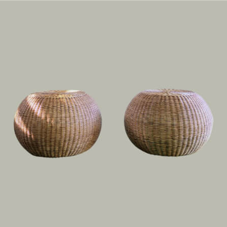 สตูล หวายแท้ PISAMAI รุ่น TOM STOOL สไตล์ CLASSIC ขนาด 70*70*52 ซม. สีธรรมชาติ_2