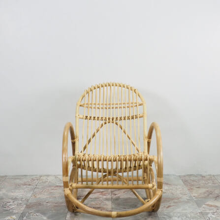 เก้าอี้โยก หวายแท้ PISAMAI รุ่น YOKYEK CHAIR ทรงมินิมอล ขนาด 85*120*85 ซม. สีธรรมชาติ_3