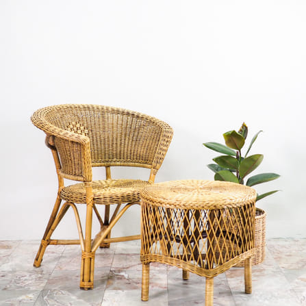 เก้าอี้พักผ่อน หวายแท้ PISAMAI รุ่น AKONG CHAIR ทรงคลาสสิค_10