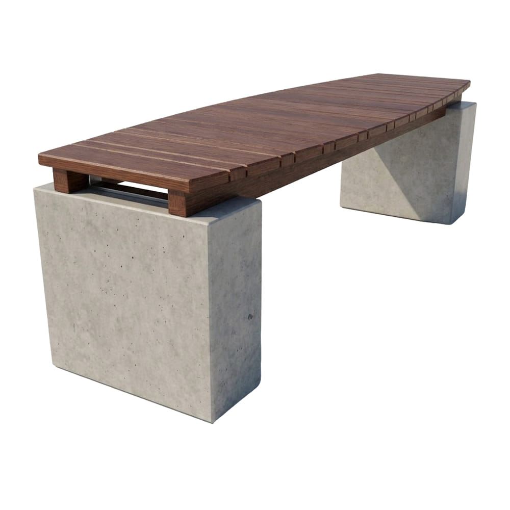 ม้านั่งสนาม NATUREANDTREND เลนส์นูน สี MODERN OAK