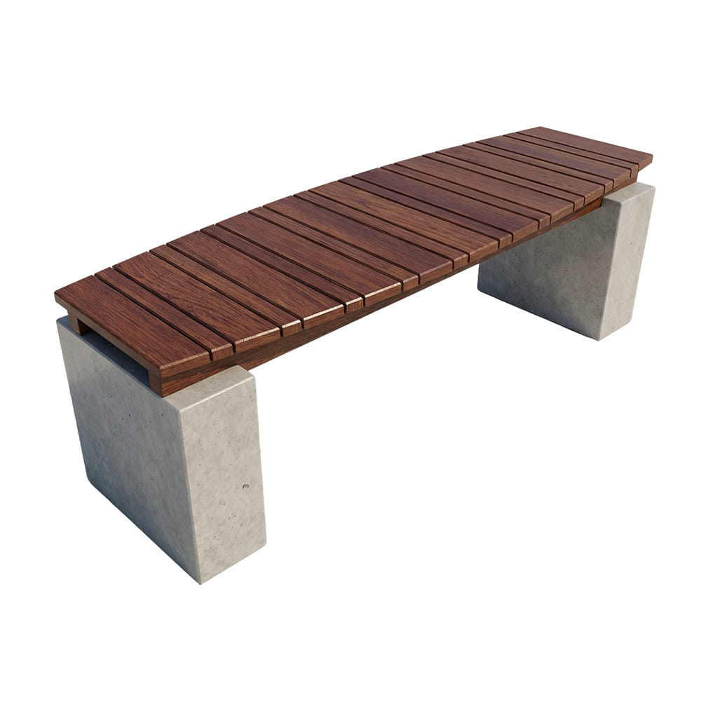 ม้านั่งสนาม NATUREANDTREND เลนส์นูน สี MODERN OAK_0