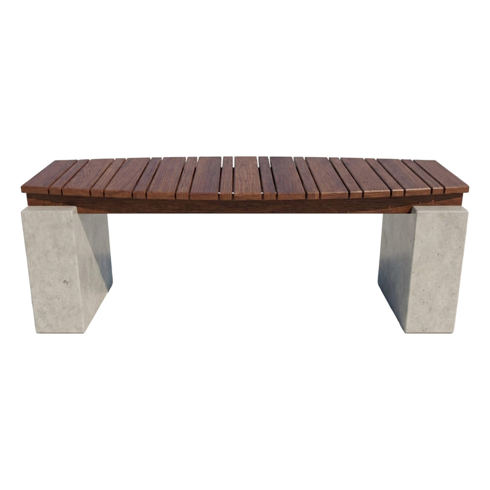 ม้านั่งสนาม NATUREANDTREND เลนส์นูน สี MODERN OAK_2