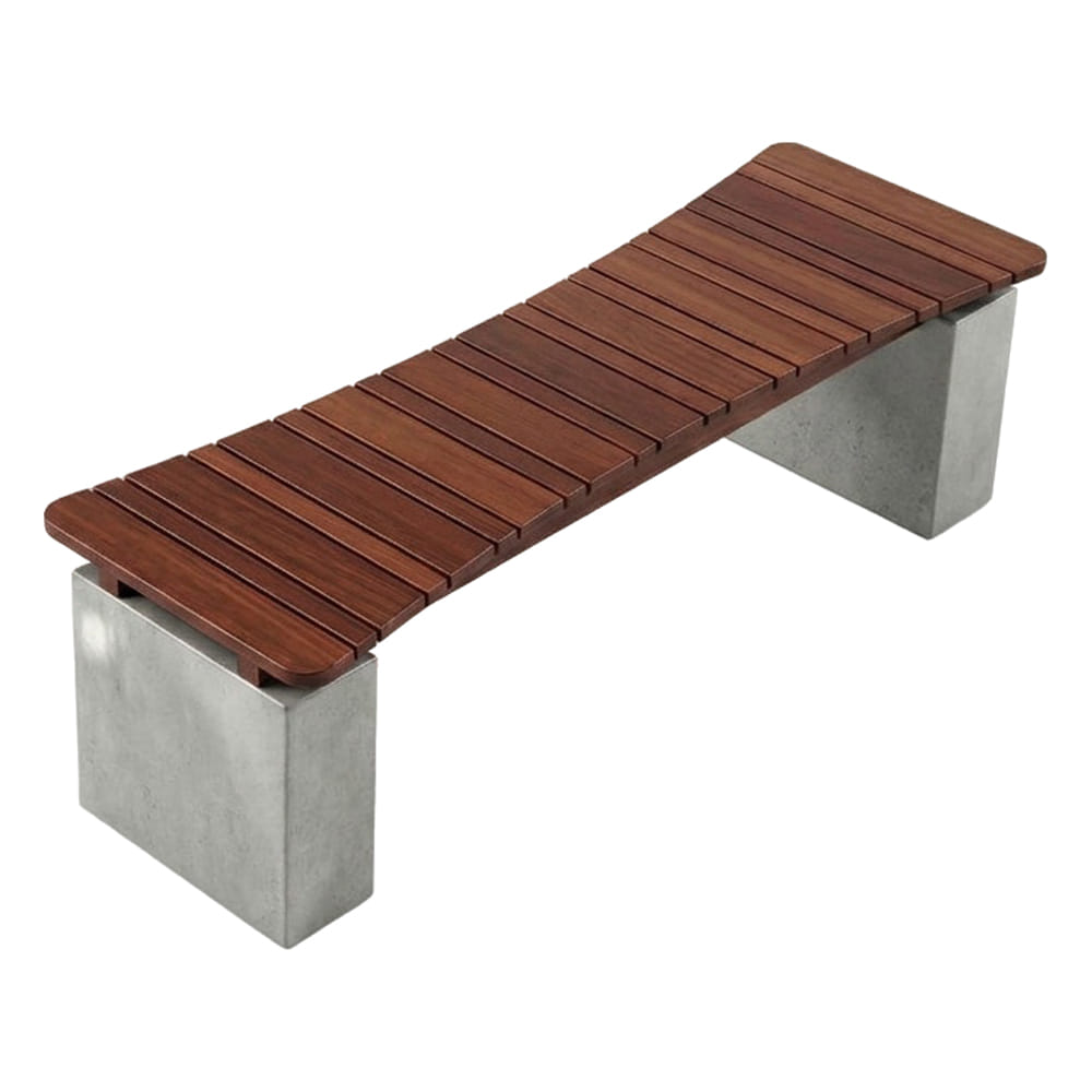 ม้านั่งสนาม NATUREANDTREND เลนส์เว้า สี MODERN OAK_2