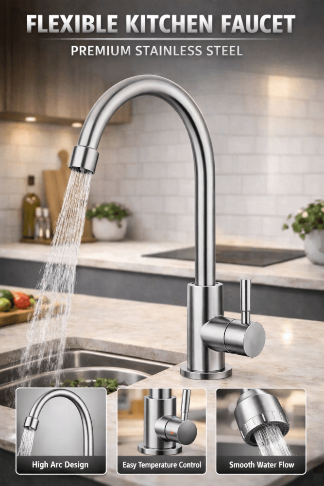 ก๊อกซิงค์เดี่ยวเคาน์เตอร์ DINOSAUR WASHTUB รุ่น YS42/7 สีเงิน_2