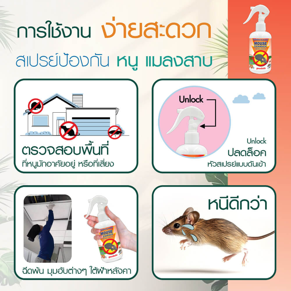 สเปรย์สมุนไพรไล่หนู แมลงสาบ SMARTNOW 250 มล._3