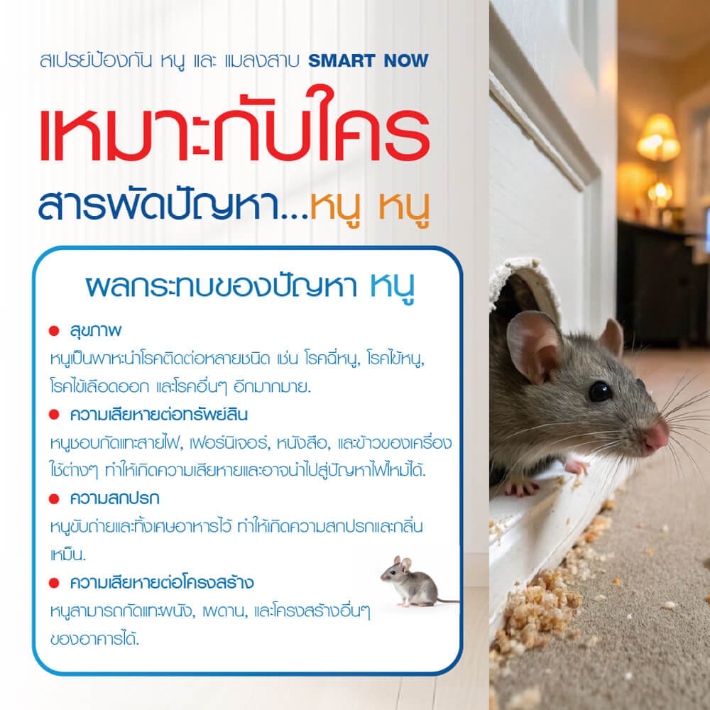 สเปรย์สมุนไพรไล่หนู แมลงสาบ SMARTNOW 250 มล._4