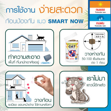 ก้อนป้องกันแมว SMARTNOW บรรจุ 30 ก้อน/กระปุก_3
