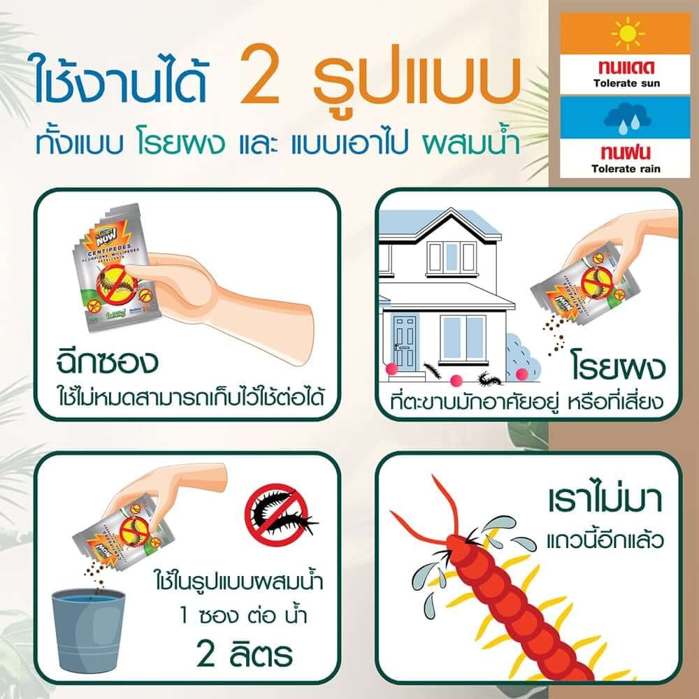 ผงสมุนไพรไล่ตะขาบ แมงป่อง กิ้งกือ SMARTNOW 100 กรัม_2