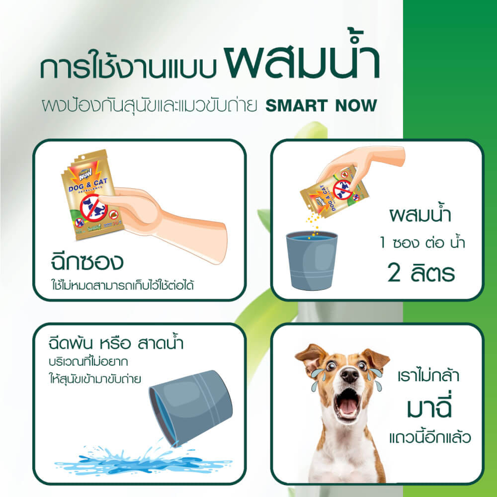ผงสมุนไพรป้องกันสุนัขและแมวขับถ่าย SMARTNOW 100 กรัม_6